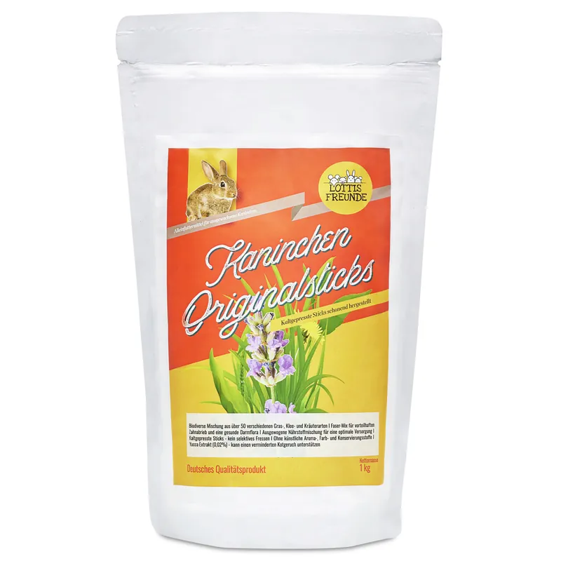 LOTTIS FREUNDE Kaninchen Originalsticks 1 kg Kracherpreis